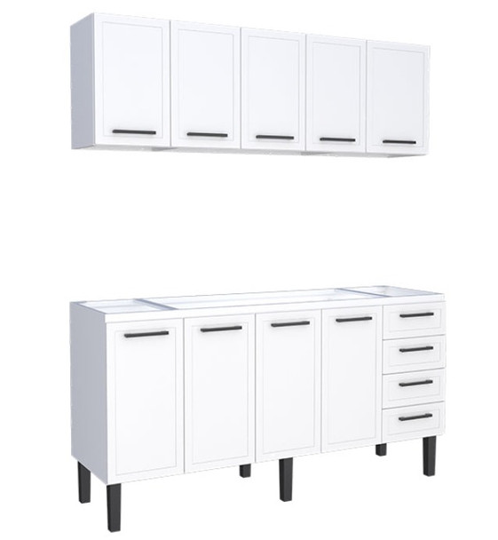Nuno Steel Kitchen Cabinet
