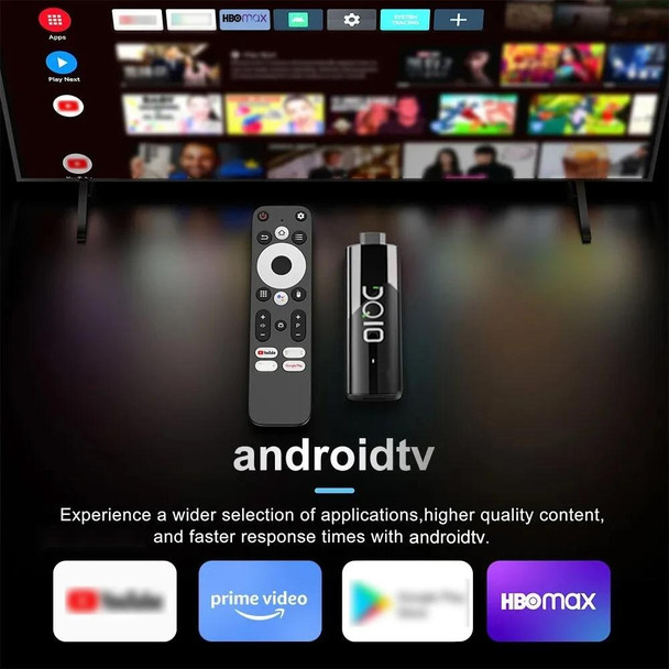 LEMFO DQ10 Allwinner H618 Quad Core ARM Cortex A53 8K HD Android TV Stick, RAM:2GB+16GB(UK Plug)