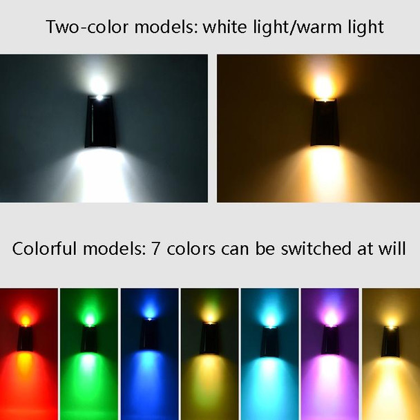 2 PCS N771 Solar Wall Light Up And Down Lights Outdoor Wall Lights Garden Light(Colorful Light)