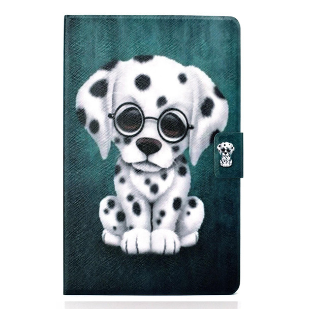 For Lenovo Tab M11 / Xiaoxin Pad 11 2024 Electric Pressed Colored Drawing Smart Leather Tablet Case(Dalmatian)