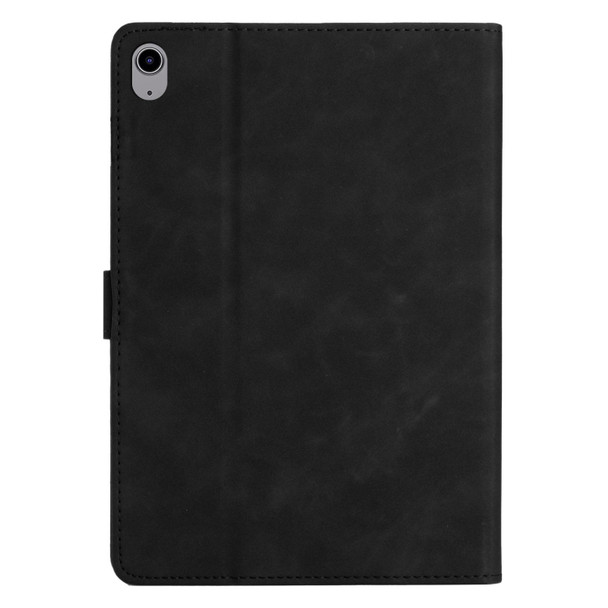 For iPad 10th Gen 10.9 2022 Coconut Tree Embossed Smart Leather Tablet Case(Black)