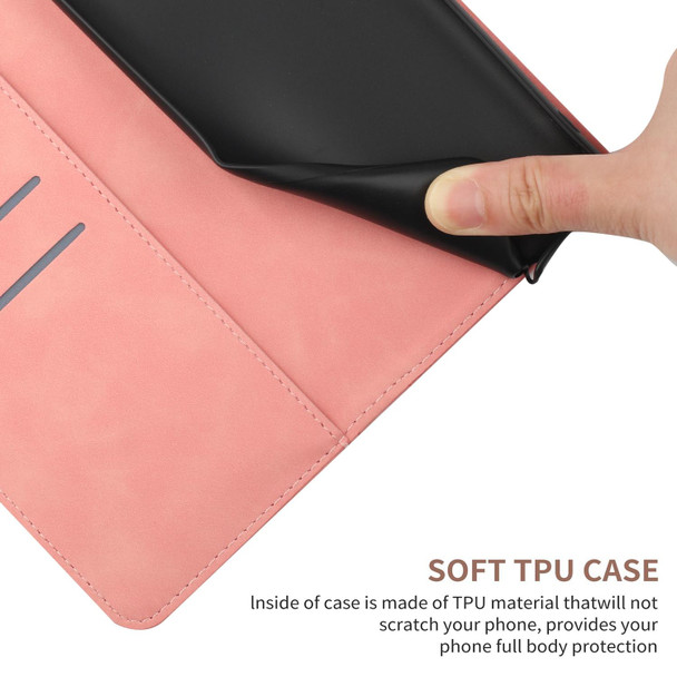 For Sony Xperia 10 VI Stitching Embossed Leather Phone Case(Pink)