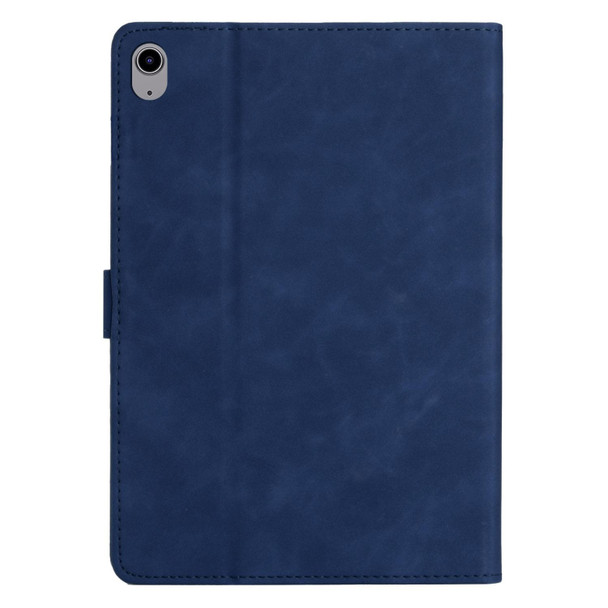 For iPad 10th Gen 10.9 2022 Coconut Tree Embossed Smart Leather Tablet Case(Blue)