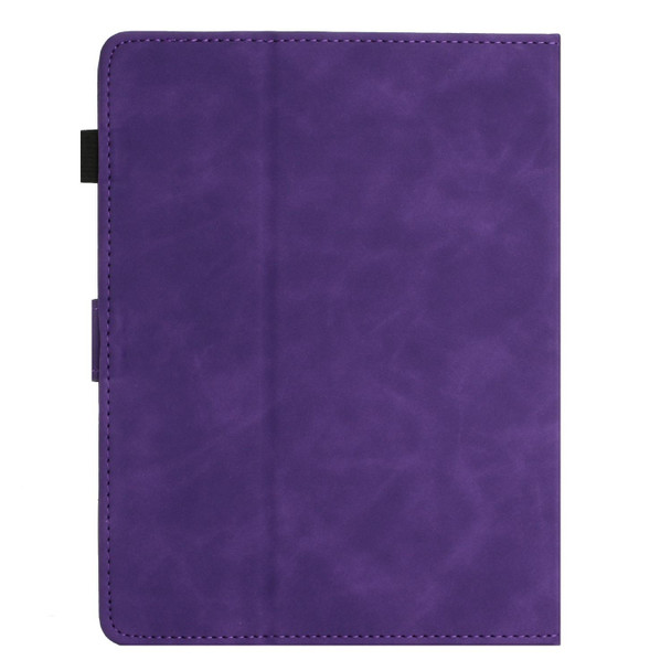 For 7 inch Universal Coconut Tree Embossed Leather Tablet Case(Purple)