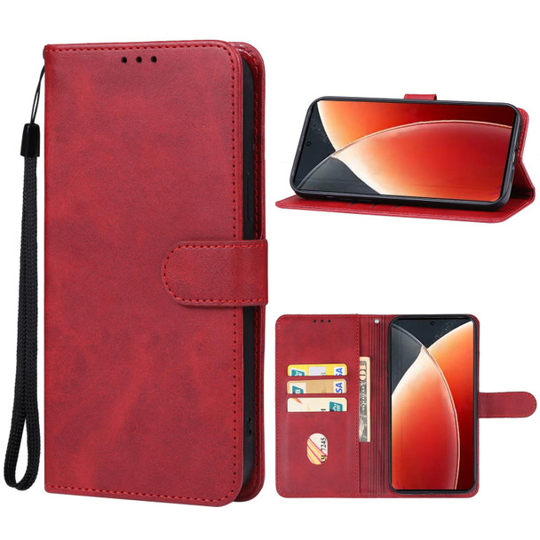 For Tecno Camon 30 4G/5G/Realme C65 4G Global Leather Phone Case(Red)