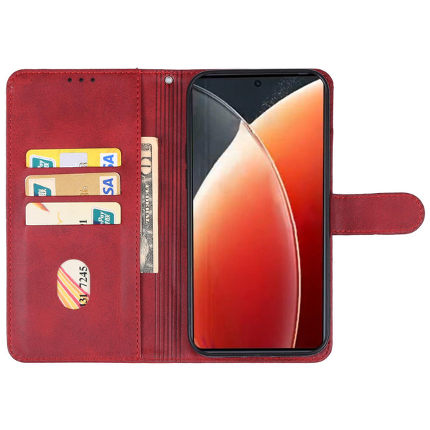 For Tecno Camon 30 4G/5G/Realme C65 4G Global Leather Phone Case(Red)