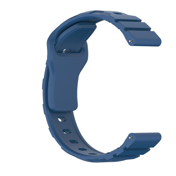 22mm Armor Silicone Watch Band(Dark Blue)