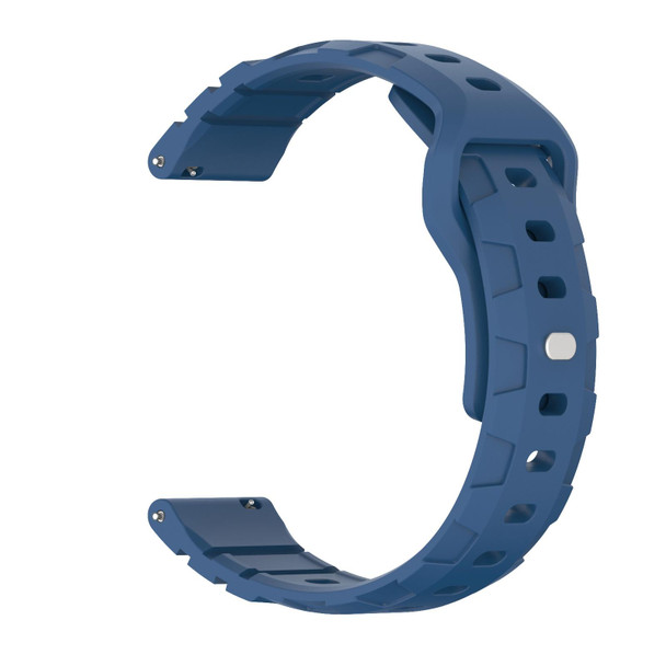22mm Armor Silicone Watch Band(Dark Blue)
