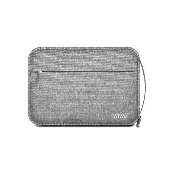 WIWU Portable Waterproof Multi-functional Headphone Charger Data Cable Storage Bag , Size: 25.5x18.5x7cm(Grey)