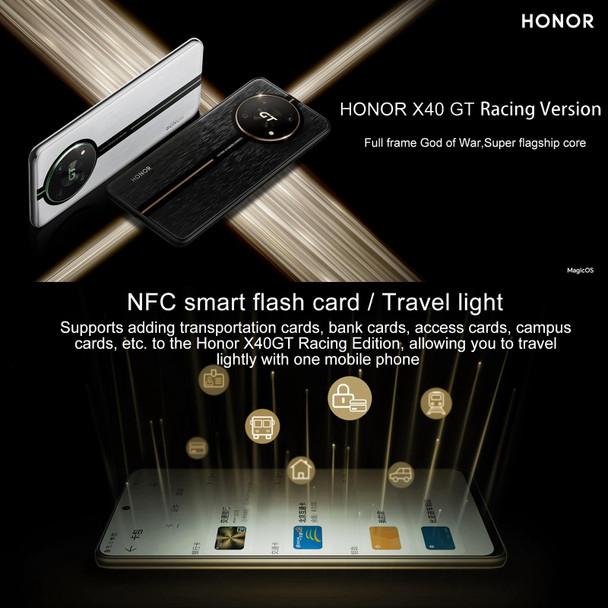 Honor X40 GT Racing, 12GB+512GB , 6.81 inch Magic OS 7.0 Snapdragon 888 Octa Core up to 2.84GHz, Network: 5G, OTG, NFC, Not Support Google Play(Racing Silver)