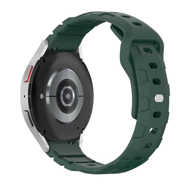 18mm Armor Silicone Watch Band(Dark Green)