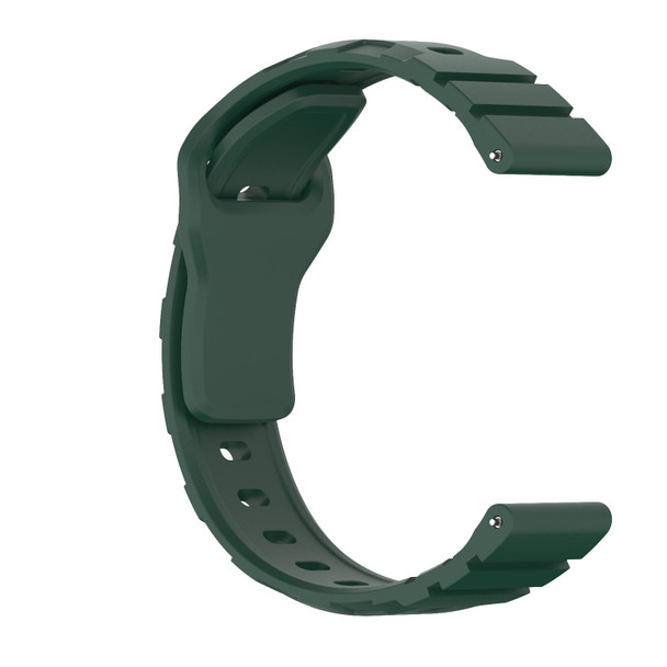 18mm Armor Silicone Watch Band(Dark Green)