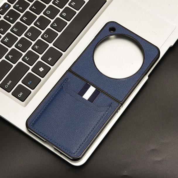 For ZTE nubia Flip / Libero Flip Litchi Texture Card Slots Back Cover Phone Case(Blue)