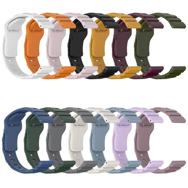 18mm Armor Silicone Watch Band(Dark Purple)