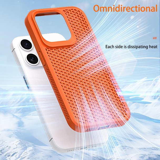 For iPhone 15 Pro Max Heat Dissipation Phone Case(Dark Blue)