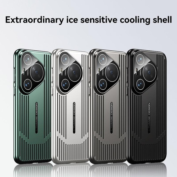 For Huawei Pura 70 Ultra Ice Sense Heat Dissipation Electroplating Frosted Phone Case(Silver)