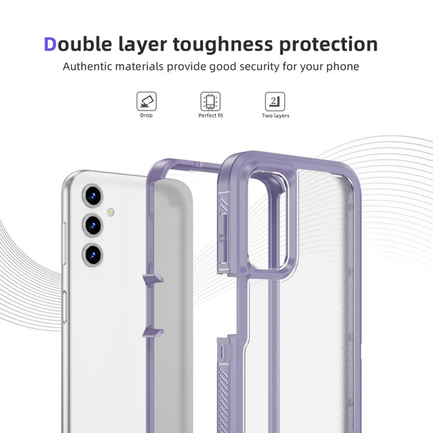 For Samsung Galaxy A53 5G Guard Life Waterproof Frosted Phone Case(Light Purple)