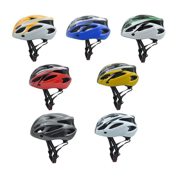 Unisex Cycling Bike One-piece Helmet, Size: One Size About 57-62cm(Fiber Black)