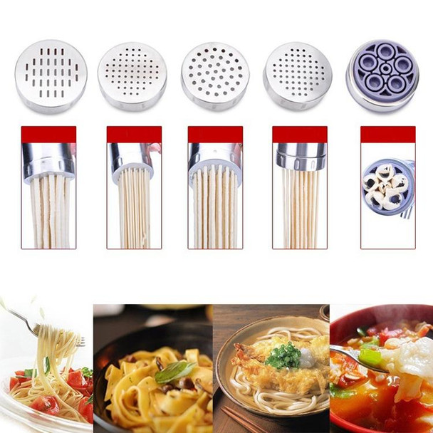 Household Stainless Steel Manual Pasta Machine Hand Pressure Noodle Machine Noodle Maker with 5 Models