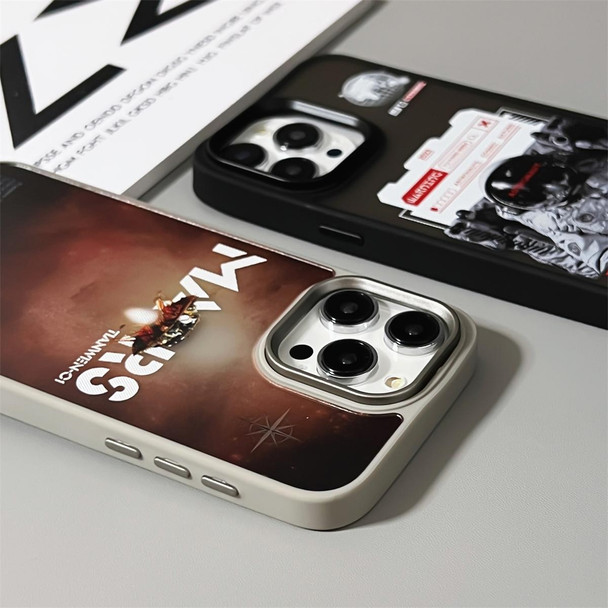 For iPhone 14 Pro Max Skin Feel Matte TPU+PC Shockproof Phone Case(Space Astronaut)