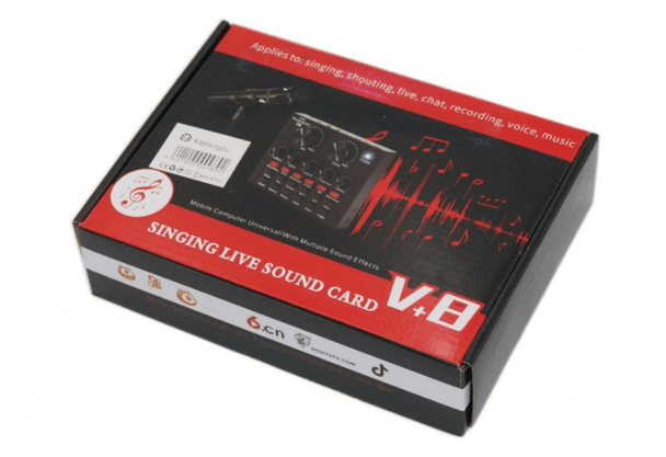 V8 Sound Card Rechargeble