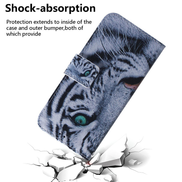 For Realme 12+ Coloured Drawing Flip Leather Phone Case(Tiger)