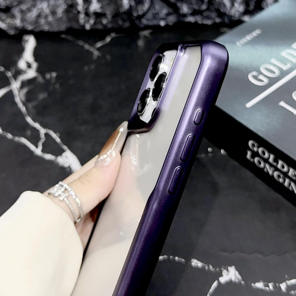For iPhone 14 Blade Electroplating Frosted TPU Phone Case(Silver)