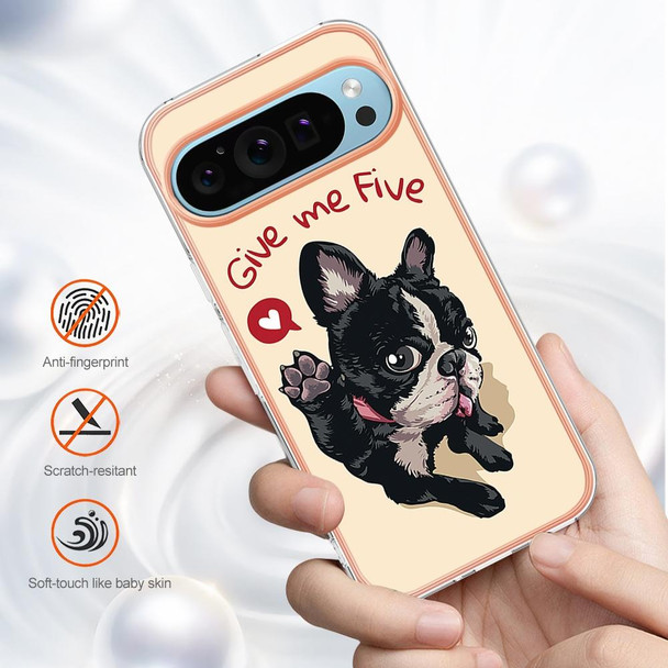 For Google Pixel 9 Pro Electroplating Dual-side IMD Phone Case(Lucky Dog)