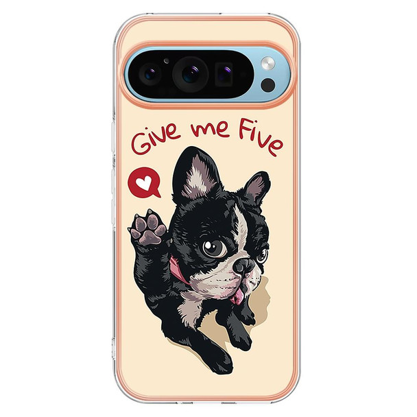 For Google Pixel 9 Pro Electroplating Dual-side IMD Phone Case(Lucky Dog)