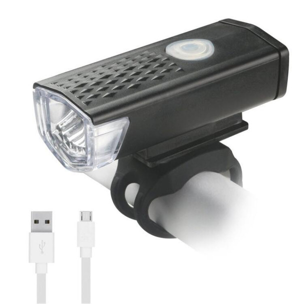 Bicycle USB Charging Headlight Lighting Cycling Equipment, Color:White 2255 Light+928 Red Taillight