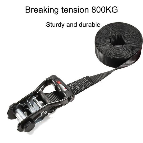 Motorcycle Ratchet Tensioner Cargo Bundling And Luggage Fixing Straps, Length: 5m