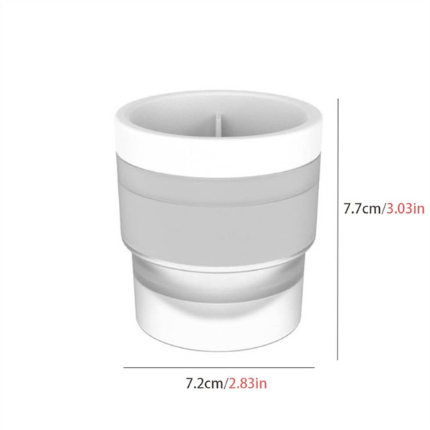 3pcs /Set Whiskey Ice Ball Mold 6cm Large Diameter Spherical Ice Cube Mould(White)