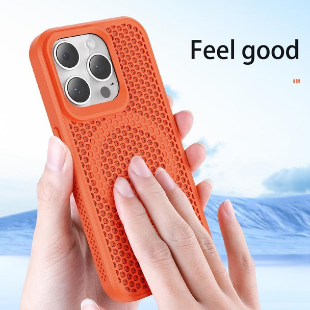 For iPhone 15 Plus MagSafe Magnetic Heat Dissipation Phone Case(Orange)
