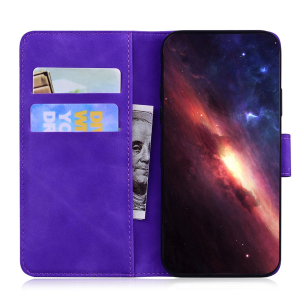 For OPPO Reno11 Pro 5G Global Tiger Embossing Pattern Flip Leather Phone Case(Purple)