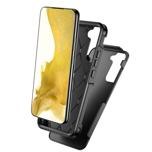 For Samsung Galaxy S22 5G Armor PC Hybrid TPU Phone Case(Black)