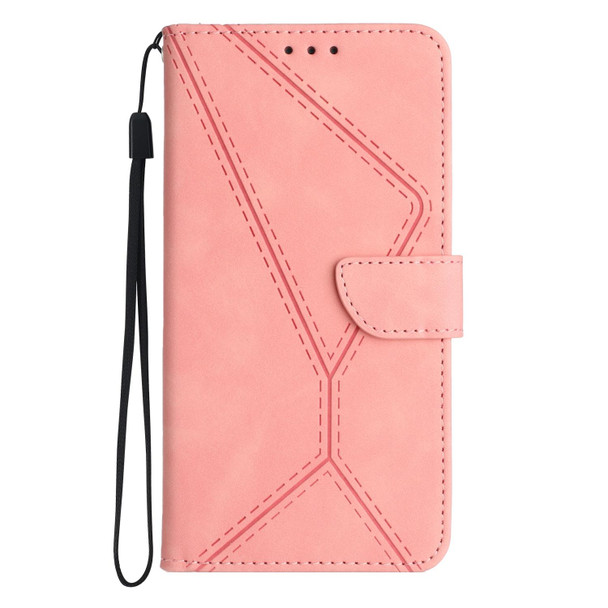 For Sony Xperia 1 VI Stitching Embossed Leather Phone Case(Pink)
