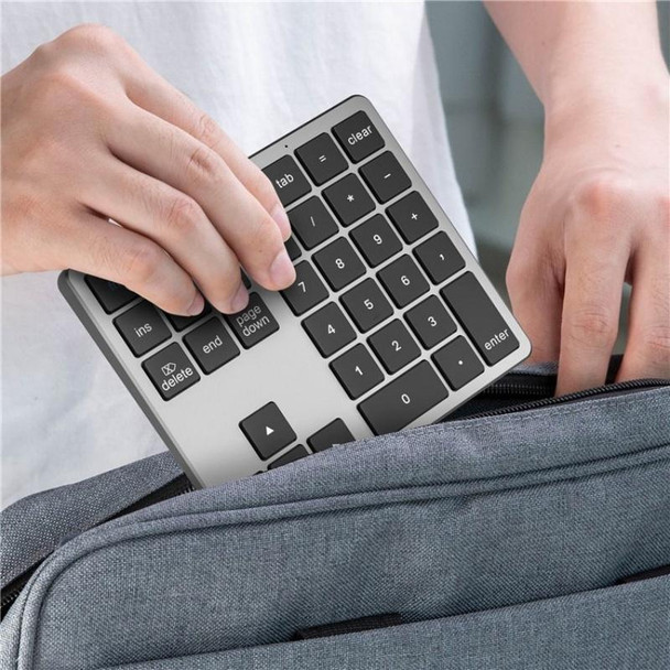 K-35 Computer Laptop Keyboard 35-Keys Tablet Accessories Bluetooth Keypad(Silver)