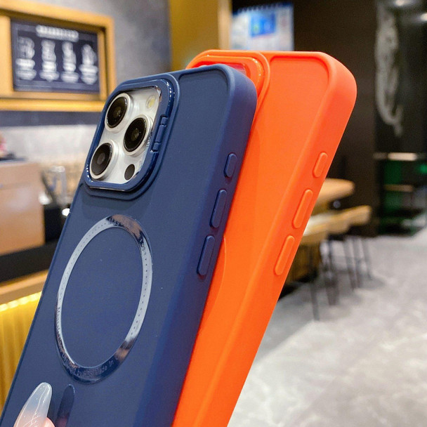 For iPhone 12 Pro Magsafe All-inclusive TPU Phone Case(Orange)