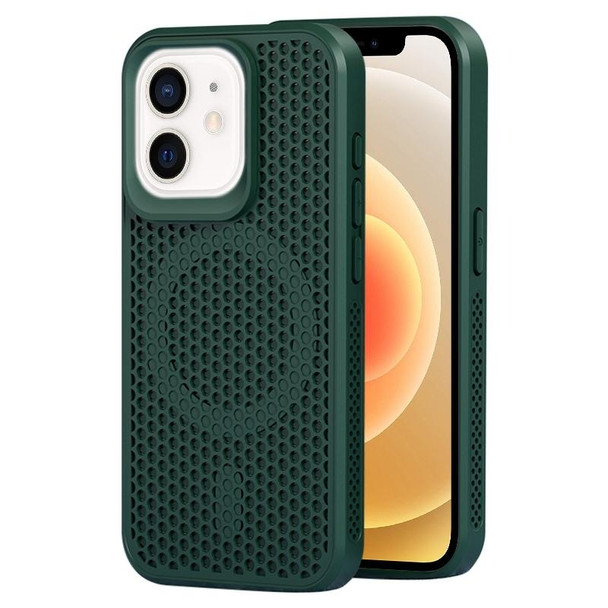 For iPhone 12 MagSafe Magnetic Heat Dissipation Phone Case(Dark Green)