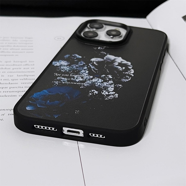 For iPhone 13 Pro Skin Feel Matte TPU+PC Shockproof Phone Case(Peony)