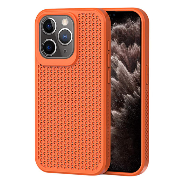 For iPhone 11 Pro Max Heat Dissipation Phone Case(Orange)