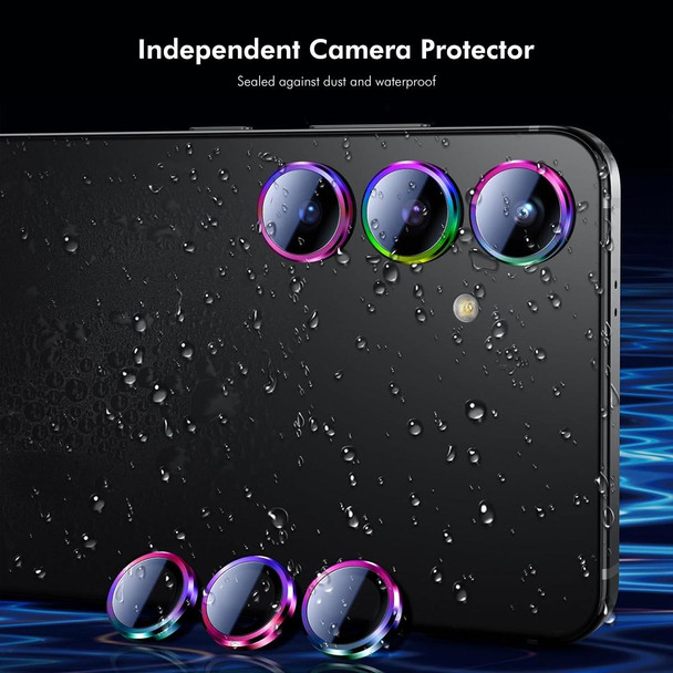 For Samsung Galaxy S23 5G / S23+ 5G ENKAY Hat-Prince AR 9H Rear Lens Aluminium Alloy Tempered Glass Film(Dark Green)
