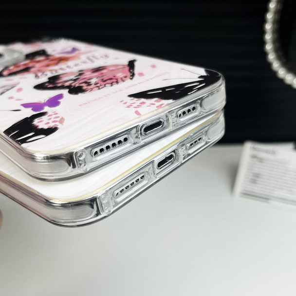 For iPhone 15 Pro Max Colorful Pattern TPU + PC Phone Case(Rainbow Unicorn)