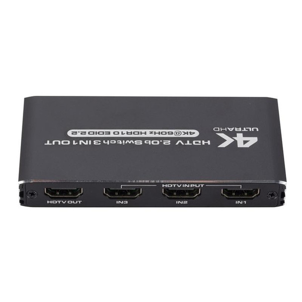 120Hz HDMI2.0 4K With Remote Control Switcher HDCP2.2 Version 3 Into 1 Out Video Converter
