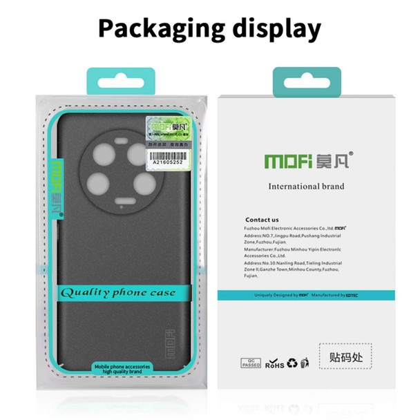 For Xiaomi Civi 4 Pro MOFI Fandun Series Frosted PC Ultra-thin All-inclusive Phone Case(Black)