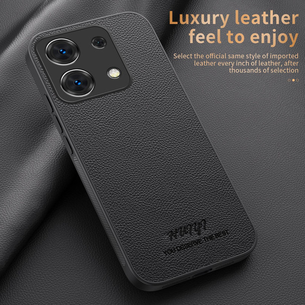 For Xiaomi Redmi Note 13 Pro 5G HUIYI Leather Magnetic Phone Case(Black)