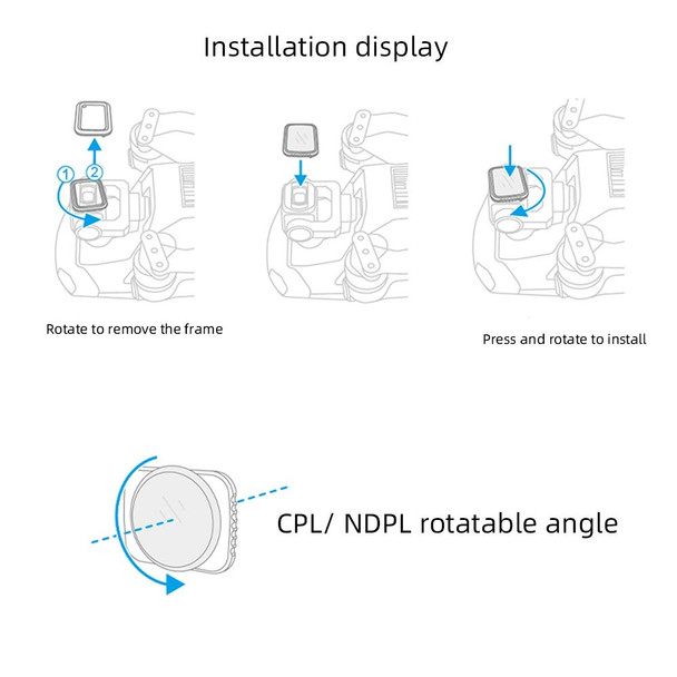 JSR Drone ND8 Lens Filter for DJI MAVIC Air 2