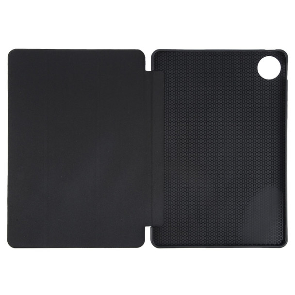 For Huawei MatePad Pro 13.2 Tri-fold Silicone Leather Tablet Case(Black)