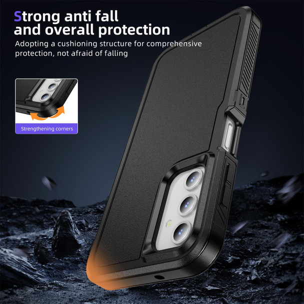 For Samsung Galaxy A34 5G Guard Life Waterproof Frosted Phone Case(Black)