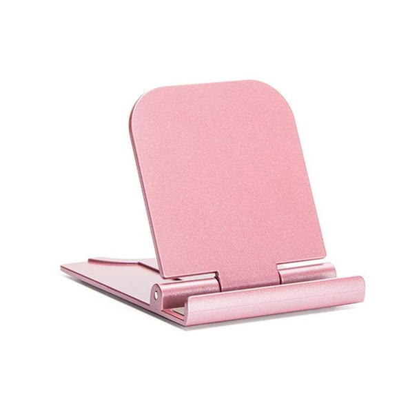 Portable Foldable Cell Phone Holder Creative Mini Desktop Stand(Rose Gold)